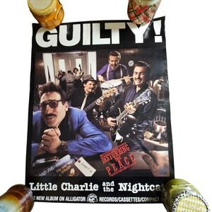 Little Charlie And The Nightcats Disturbing The Peace 1988 Promo Poster 19x24